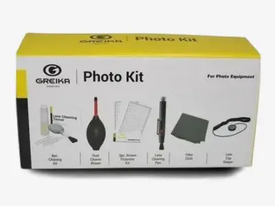 Kit de limpeza Greika Woa2048 para câmeras e lentes, indicado para limpar os contatos e resolver códigos de erro Canon como o Err 01