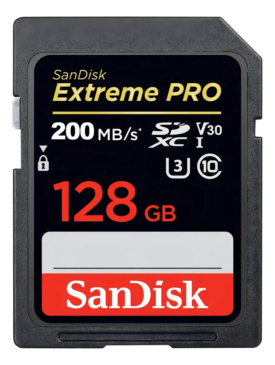 Cartão de memória SanDisk Extreme Pro 128 GB, opção confiável para o teste dos códigos de erro Canon como o ERRO 02