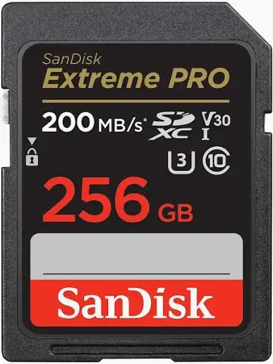 Cartão SD SanDisk Extreme Pro 256 GB